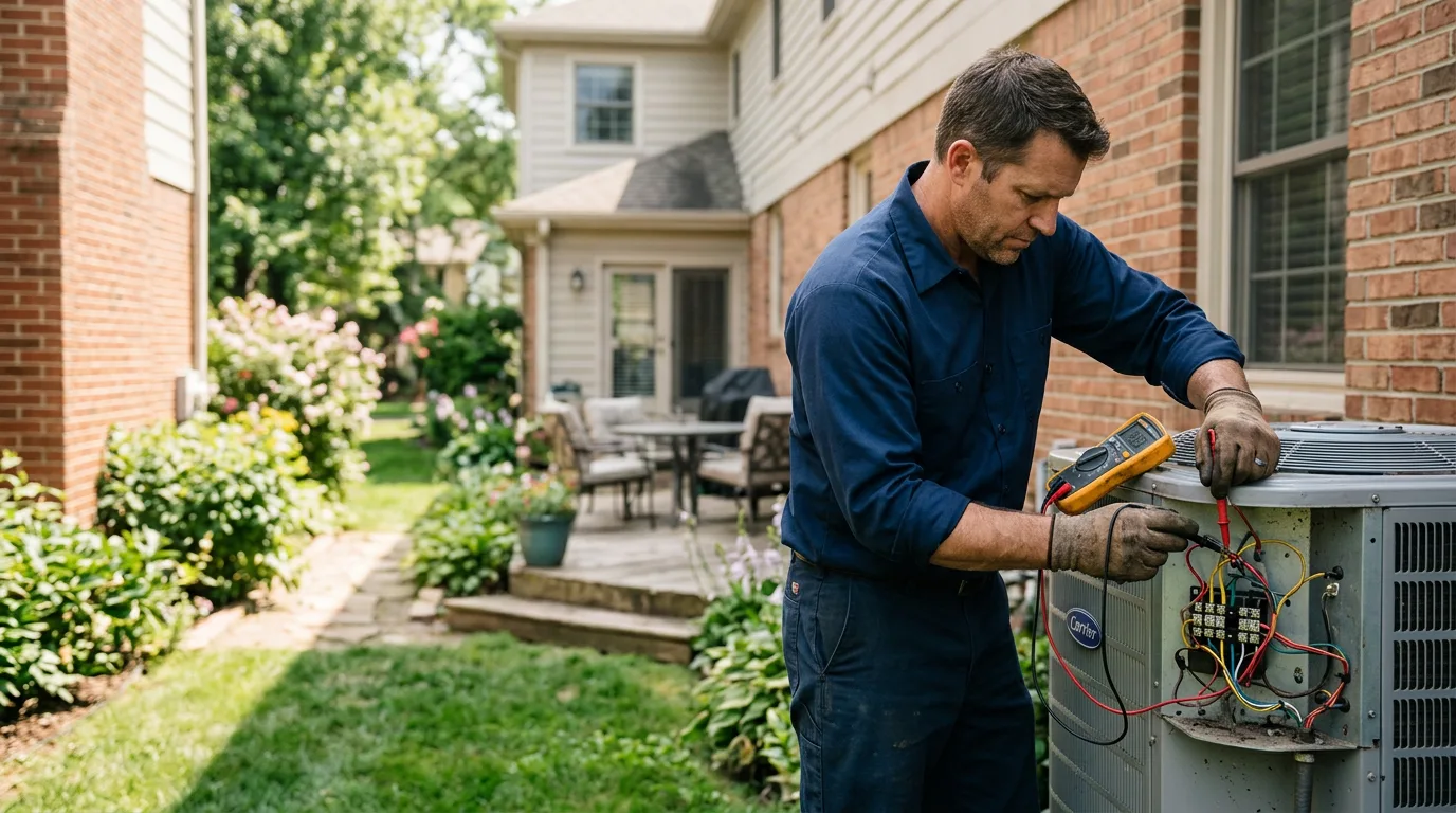 HVAC technician working near Burnside, IA